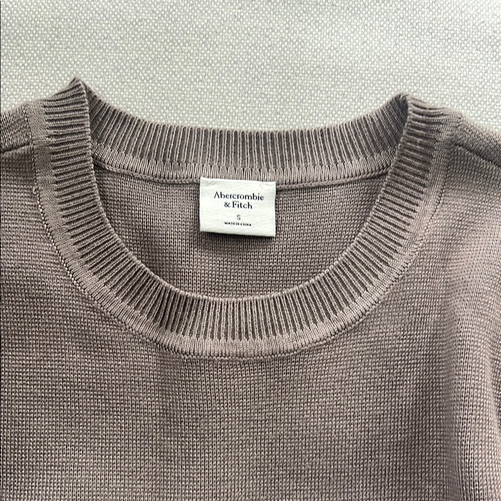 Abercrombie & Fitch Taupe Knit Sweater Bodysuit - Picture 2 of 2